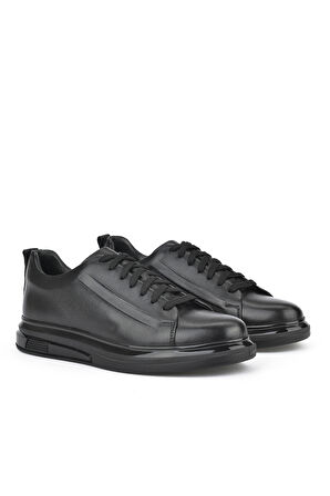 Ziya, Erkek Hakiki Deri Sneaker 151983Z875 Siyah