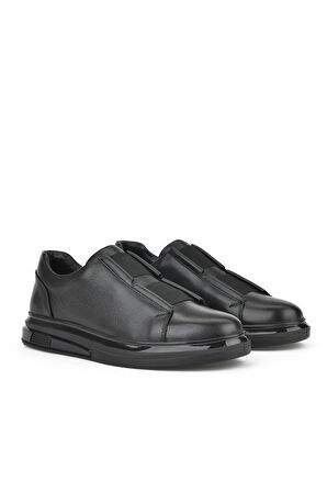 Ziya, Erkek Hakiki Deri Sneaker 151983Z2050 Siyah