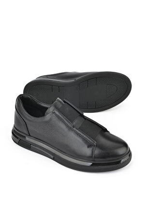 Ziya, Erkek Hakiki Deri Sneaker 151983Z2050 Siyah