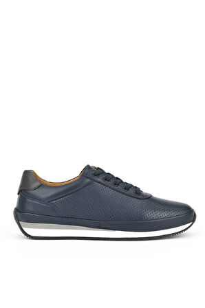 Ziya, Erkek Hakiki Deri Sneaker 1511002Z063 Lacivert