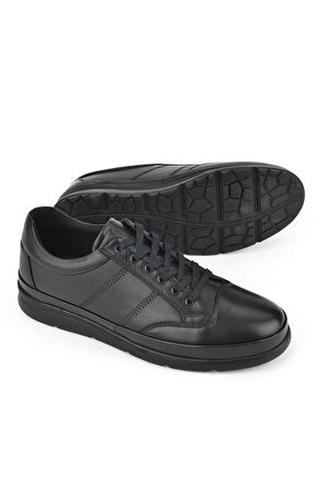 Ziya, Erkek Hakiki Deri Ayakkabı 1511002Z652 Siyah