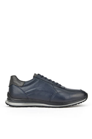 Ziya, Erkek Hakiki Deri Sneaker 1511002Z415 Lacivert