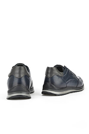 Ziya, Erkek Hakiki Deri Sneaker 1511002Z415 Lacivert