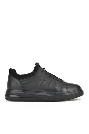 Ziya, Erkek Hakiki Deri Sneaker 143423Z72 Siyah