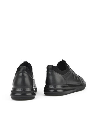 Ziya, Erkek Hakiki Deri Sneaker 143423Z72 Siyah
