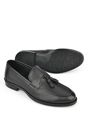 Ziya, Erkek Hakiki Deri Ayakkabı 151986Z4074 Siyah