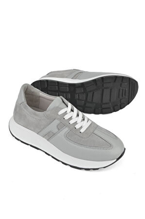 Ziya, Kadın Hakiki Deri Sneaker 1511050Z2050 Gri