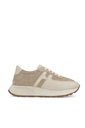 Ziya, Kadın Hakiki Deri Sneaker 1511050Z2050 Bej