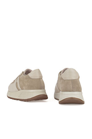 Ziya, Kadın Hakiki Deri Sneaker 1511050Z2050 Bej