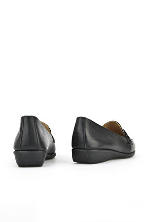 Ziya, Kadın Hakiki Deri Konfor Ayakkabı 1511050Z2599 Siyah