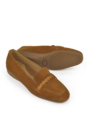 Ziya, Kadın Hakiki Deri Konfor Ayakkabı 1511050Z25992 Taba