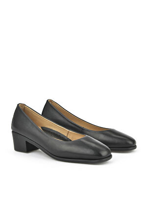 Ziya, Kadın Hakiki Deri Konfor Ayakkabı 1511050Z3222 Siyah