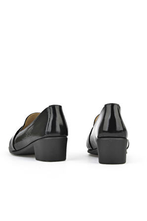 Ziya, Kadın Hakiki Deri Topuklu Konfor Ayakkabı 1511050Z3223 Siyah