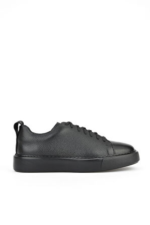 Ziya, Erkek Hakiki Deri Sneaker 1511026Z875Y Siyah