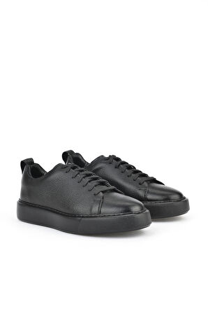 Ziya, Erkek Hakiki Deri Sneaker 1511026Z875Y Siyah