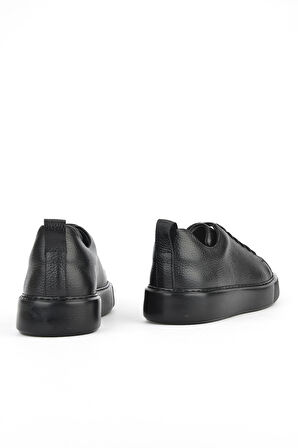 Ziya, Erkek Hakiki Deri Sneaker 1511026Z875Y Siyah