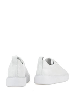 Ziya, Erkek Hakiki Deri Sneaker 1511026Z875Y Beyaz