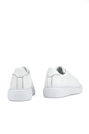 Ziya, Erkek Hakiki Deri Sneaker 151423Z511 Beyaz