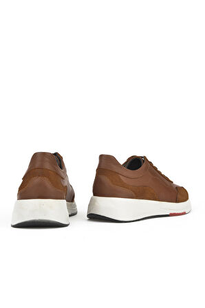 Ziya, Erkek Hakiki Deri Sneaker 151423Z520 Taba