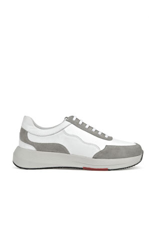 Ziya, Erkek Hakiki Deri Sneaker 151423Z520 Beyaz