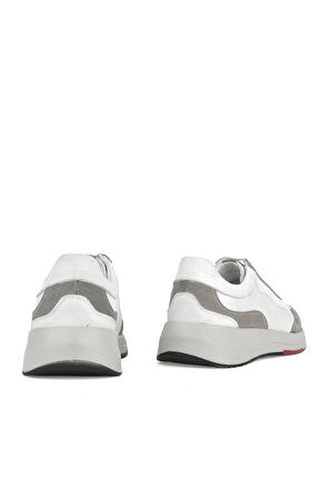 Ziya, Erkek Hakiki Deri Sneaker 151423Z520 Beyaz