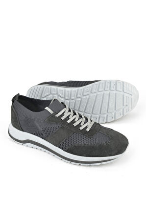 Ziya, Erkek Hakiki Deri Ayakkabı 15110Z3150 Füme