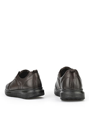 Ziya, Erkek Hakiki Deri Konfor Ayakkabı 151123Z3658 Kahve