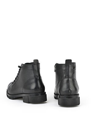 Ziya, Erkek Hakiki Deri Kürklü Bot 153999Z001 Siyah