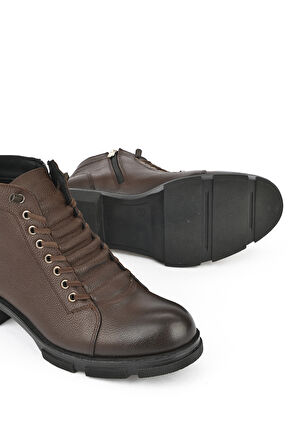 Ziya, Erkek Hakiki Deri Bot 153999Z0012 Kahve