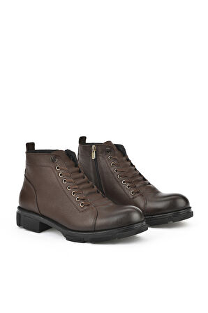 Ziya, Erkek Hakiki Deri Bot 153999Z0012 Kahve