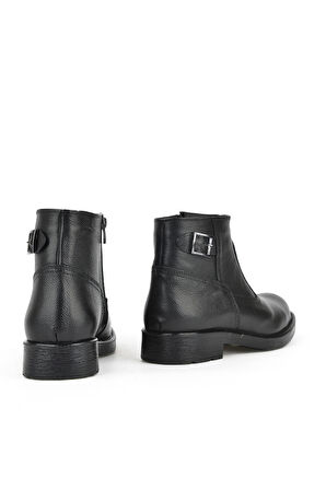 Ziya, Erkek Hakiki Deri Kürklü Bot 153999Z0442 Siyah