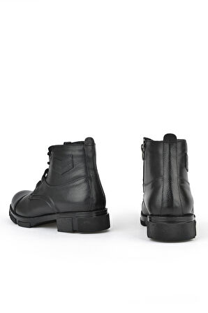 Ziya, Erkek Hakiki Deri Kürklü Bot 153999Z045 Siyah