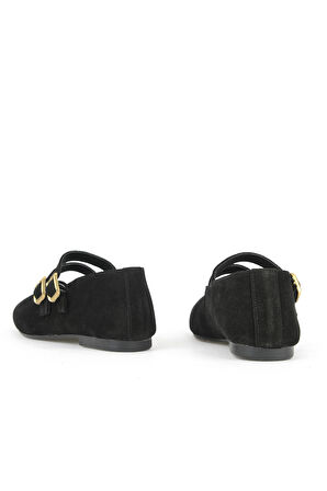 Ziya, Kadın Hakiki Deri Babet 153111Z4083 Siyah