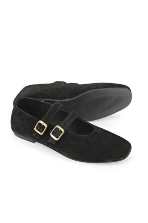 Ziya, Kadın Hakiki Deri Babet 153111Z4083 Siyah