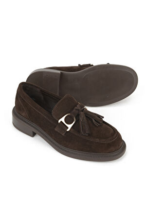 Ziya, Kadın Hakiki Deri Ayakkabı 153111Z22403 Kahve