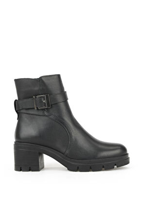 Ziya, Kadın Hakiki Deri Bot 1531022Z7694 Siyah
