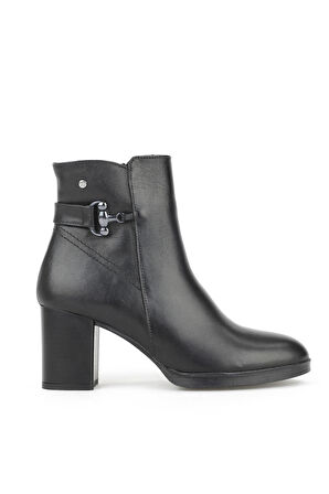 Ziya, Kadın Hakiki Deri Bot 1531022Z7571 Siyah