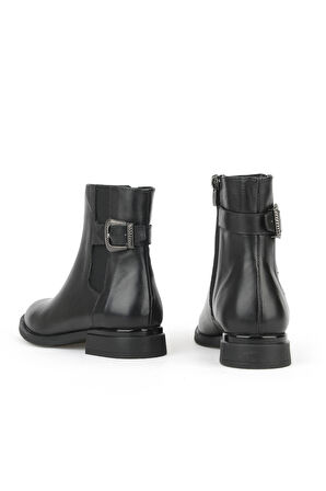 Ziya, Kadın Hakiki Deri Bot 1531022Z7614 Siyah