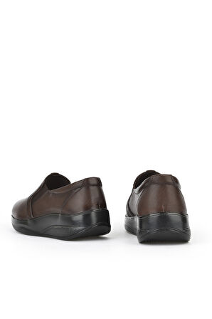 Ziya, Kadın Hakiki Deri Konfor Ayakkabı 15355Z2665 Kahve