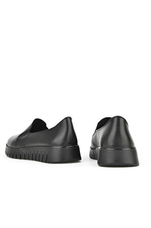 Ziya, Kadın Hakiki Deri Konfor Ayakkabı 15355Z2765 Siyah