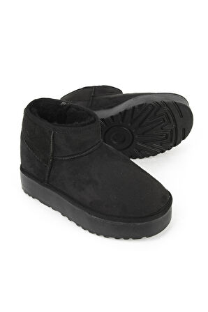 Ziya, Suni Kürklü Kadın Bot 1531044Z1002 Siyah