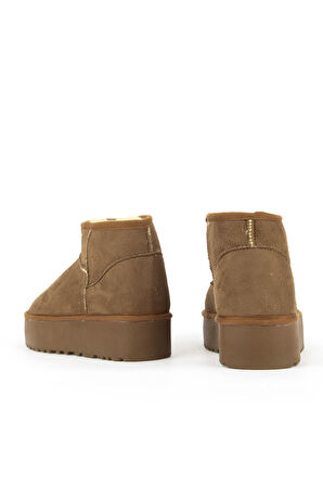 Ziya, Suni Kürklü Kadın Bot 1531044Z1002 Taba