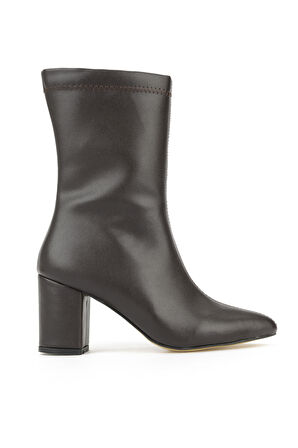 Ziya, Kadın Topuklu Bot 1531044Z4006 Kahve