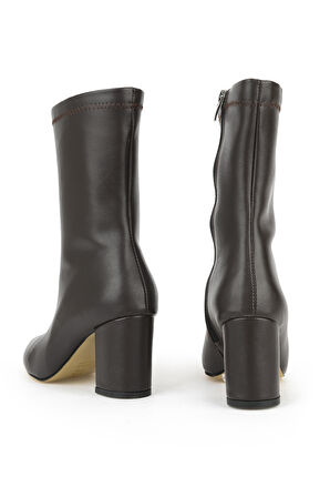 Ziya, Kadın Topuklu Bot 1531044Z4006 Kahve