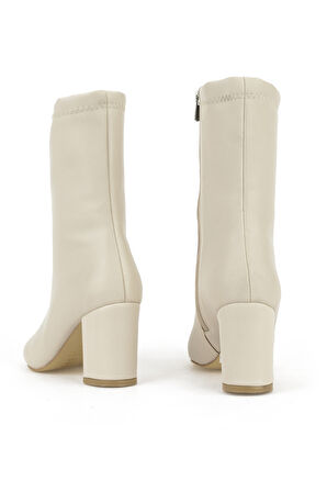 Ziya, Kadın Topuklu Bot 1531044Z4006 Bej