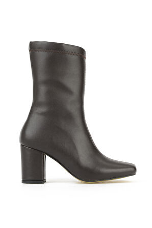 Ziya, Kadın Topuklu Bot 1531044Z4007 Kahve