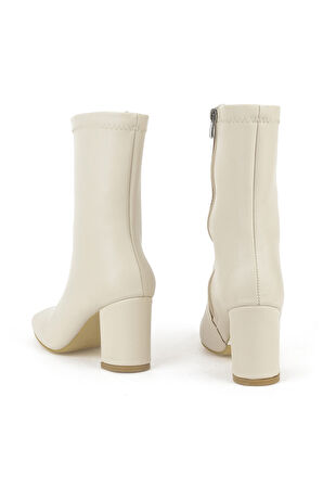 Ziya, Kadın Topuklu Bot 1531044Z4007 Bej