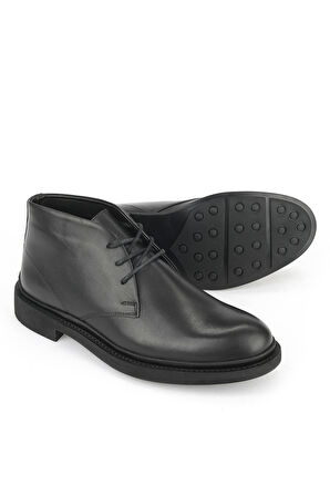 Ziya, Erkek Hakiki Deri Bot 153986Z4065 Siyah