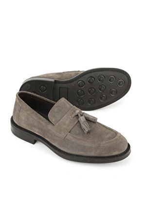 Ziya, Erkek Hakiki Deri Ayakkabı 153986Z4162 Vizon