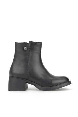 Ziya, Kadın Hakiki Deri Bot 153359Z621 Siyah